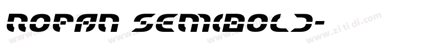 Ropan SemiBold字体转换